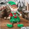 Poupées Grande taille de Noël en peluche jambe elfe poupée ornements garçons et filles jouet année décorations pour la maison arbre 231124 livraison directe jouets cadeaux Dh61K