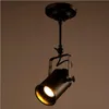 Loft Vintage rails d'éclairage LED en fer forgé plafonniers vêtements barre projecteur industriel Style américain tige Spot Lighting306b