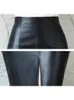 Robes 2019 Femmes Pu Leather Midi jupe d'hiver Automne Hiver Ladies Package Hip avant ou arrière Slit Slit Jupe