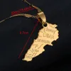 Ожерелья с подвесками в виде карты Ливана, ювелирные изделия золотого цвета, карты Ливана, модные ювелирные изделия в патриотическом стиле, подарки1815