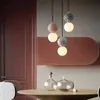 Ins современные скандинавские цементные подвесные светильники для спальни, прикроватные тумбочки, декор для столовой, подвесной светильник, светодиодный кухонный светильник, освещение