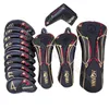 Produkter Golf Headcover Black Universal Honma Golf Driver Fairway Woods Irons Putter headcover High Quality Clubs Cover Free Frakt