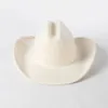 Wide Brim Hats Bucket 100 pure wool Cowboy hat with concave brim for men and women s fashionable 231219