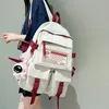 Borse da scuola Moda Multitasche in nylon da donna Zaino da donna Grande borsa posteriore impermeabile Zaino da scuola portatile per studentessa Zainetto Cool 231219