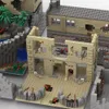 Other Toys WW2 Military War Scene Ruins Building Kit Defense Blockhouse Area Destroyed Houses Fortress Bricks Toys Boys Gift 231218