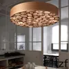 Moderne Kleur Hout Kunst LED Kroonluchter Plafond Restaurant el Cafe Bar Verlichtingsarmaturen Slaapkamer Hanglampen Woonkamer Studie M198p