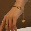 Ожерелья с подвесками FYSARA 2023 Браслет Титановый замок Ожерелье-подвеска Женское дизайнерское ювелирное изделие из нержавеющей стали T Show Runway Japan