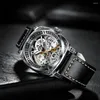 Wristwatches Men's Mechanical Watches Fashion Carved Hollow Craft Luxury Luminous Waterproof Top Brand Clock Reloj Hombre 2023