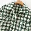 Kvinnors blusar Autumn Plaid Shirts Loos