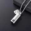 Pendant Necklaces Pet Cylinder Cremation Urn With Miss You Heart Charm Memorial Urns Nceklace For Dog Cat Keepsake Jew1992