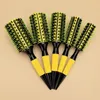 Brosses à cheveux 6 tailles salon Barber Wood Handle Handle Bristles Round Hair Peigt Brush Professional Dressing Hair Brush Tools Hair Styling Tools 4 # 231218