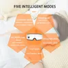 Massageador ocular Massageador 4D Smart Airbag Vibração Instrumento de cuidados com os olhos Comprompactar Bluetooth Eye Massage Glasses Bolsa de fadiga ruga 231218