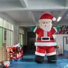 Activiteiten 10mH 33ft met ventilator Gratis schip Gigantisch groot opblaasbaar kerstmanmodel voor kerstfestival Speeltuindecoratie