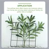 Decorative Flowers 3 Pcs Artificial Olive Leaf Simulated Greenery Decors Faux Branch Wedding Decorations Tables Plants Adorn Fake