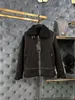 High-End-Marken-Designerjacke, hochwertiges Fell, einteilige Lederjacke in US-Größe, Top-Luxus-Mode-Herrenjacke