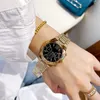 Luxus-Damenuhr, Markendesigner-Dame, goldene Uhren, Edelstahlband, 38 mm, hochwertige Quarz-Mode-Armbanduhr, Weihnachten, Geburtstag, Muttertag, Geschenk für Damen