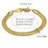 Charm Armbänder Gold Armband Männer Schmuck 14K 8mm Schlange Link Kette 21/22 cm Männliche Hand Großhandel Pseras Braslet Für Drop Lieferung Jewelr Dhcxy