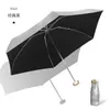 Umbrellas Titanium Silver Mini Folding Umbrella For Women 6/8-bone 5 Fold Sunny And Rainy