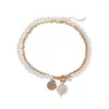 Pendentif Colliers Mode Baroque Collier de perles Fermoir à bascule pour femmes Vintage Punk Multicouche Pull Cadeaux de l'année