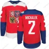 Camisa da seleção da República Tcheca da Copa do Mundo de Hóquei de 2016 3 Gudas 9 Michalek 11 Hanzal 12 Faksa 14 Plekanec 18 Palat 23 Jaskin 31 Pavelec Jerseys 43