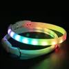 Colliers de chien Laisses D Boucle USB Collier Rechargeable LED Lumière Nuit Sécurité Brillant Pet Lumineux Clignotant Collier Anti Perdu Harnais 231218