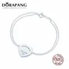 DORAPANG 100% 925 Sterling Silver Heart sign Pendant Simple Design For Women Elegant Fine Jewelry252q