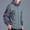 Autres articles de sport Vestes de randonnée douces en peau de requin pour hommes Camouflage polaire à capuche imperméable et coupe-vent manteau de camping d'escalade thermique automne 231218