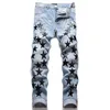 2 New Designer Mens Jeans Skinny Pants Casual Luxury Jeans Men Fashion Distressed Ripped Slim Motorcycle Moto Biker Denim Hip Hop Pants#308