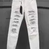 Патч Амари Амиллы Амирги Аммис Имири Амири Ам дизайнерская одежда для джинсов цветочные джинсовые штаны 843 белые джинсы Мужские разорванные кешью Es Mardy High Street Slim Fitti Q2W1