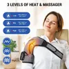 Oreillers de massage pour le cou Masseur électrique pour le genou Coussin chauffant Massage par vibration Épaule Coude Ceinture de soutien Arthrite Soulagement de la douleur Thérapie de température Brace 231218