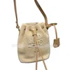 Shopping Designer Bag Luxury Shoulder Woven Bucket Women's Large 2024 Capacity Handbag Brand Letter Plush