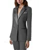 Damskie garnitury Blazers Black Women Suit 2 -częściowe stroje na ślub smokingowy biuro biurowe Prace Slim Fit Business Lady Blazer with Pants 231219