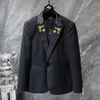 Desinger Men Blazer Jacket Cotton Lense Fashion Designer Jackets Классический бизнес -повседневное тонкое подгонка формального костюма Blazer Men Suits Styles Top Top