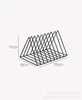 Decorative Objects Figurines Nordic Bookends Iron Creative Triangle Bookshelf Record Rack Magzine Book Desk Accessories Storage Organizer 231219