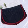 Cuecas masculinas roupa interior sólida u convexo cintura baixa elástica respirável malha solta boxers calcinha casual esporte shorts para interior