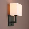 Wall Lamp Phanst Single Luminaire With White Textile Shadow And On / Off Switch Button Small Modern Bedside For Reading