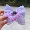 Hair Clips 3pcs Arrival Butterfly Knot Rope Horsetail Headrope Factory Price Kids Accessories