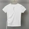 T-shirts Femmes Real S Corée du Sud Dongdaemun Slim-Fit Sexy Élégant Lacet Pure Desire Style Minceur Et Chemise À Manches Courtes Top Pour