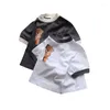 Kledingsets 2023 Ins Fashion Kinderset Zomer-T-shirts met overallriemen, T-shirts en broeken