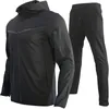 Chándal de diseño de lana técnica para hombre, traje deportivo nk, Jogger, ejercicio, kit de ejercicio físico, jogger de ocio, deportes, ejercicio al aire libre, cárdigan, conjunto de dos piezas