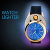 Creative Multi-Function USB Electronic Watch Lighter For Men's Business Wrist Tungsten Ignition Gifts