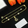 Change color diamond Gold Designer Necklace G Jewelry Fashion diamond Necklace Gift