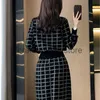 Vestido de dos piezas Elegante Media Cubra de cuello alto Sweaters Tops+Slim High Wistwear Skirts 2 piezas Sets Women New Streetwear Track Stack Situit J231222