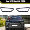 Couvercle de phare avant de voiture pour BYD Han DM 2020, boîtier de lentille en verre, coque d'abat-jour transparente