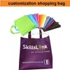 Shopping Bags mini wholesale 300pcs HIgh quality nonwoven bags custom shopping bag non woven print your shopping bag make size color 231219