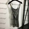 Volledige strass jurk sexy transparante rokken klassieke portret designer jurken holle sling meisjes casual kleding kleding