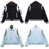 Mens Designer Jaqueta Homens Outerwear Manga Boneembroidery Jaqueta Moda Masculina Casacos Uniforme de Beisebol