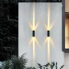 Lampes murales extérieures 6W haut vers le bas faisceau étroit LED étanche porche lumière projecteur jardin couloir Villa porte avant 302B