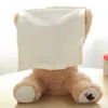 Плюшевые куклы Cute Bear Hide Play Seek Toy Чучела животных Говорящая музыка Застенчивый медведь Электрический музыкальный Peekaboo Bears 33 см День рождения Рождественский подарокL231218