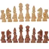 Jeux d'échecs 32 pièces en bois roi d'échecs hauteur 110mm ensemble de jeu d'échecs en cuir jeu de compétitions ensemble enfant adulte cadeau d'échecs 231218